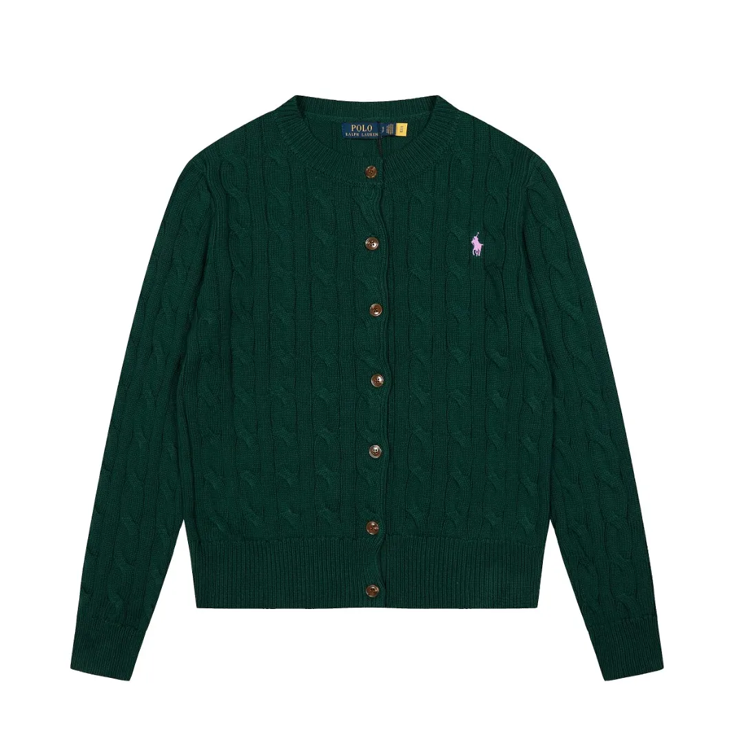 P230 Top quality" Style number: DS006# (not off the shelves all year round) [Ralph Lauren round neck solid color pony embroidery logo twist knitted cardigan] ✅Ralph Lauren Ralph Lauren classic basic versatile knitted cardigan jacket for all seasons ✅Main supplier platform live broadcast Wholesale entity Replacement if out of stock Not off the shelf ✅ZP quality 1:1 version Scan the code to enter the GF website Counter quality ✅Detailed quality The only one in Guangzhou Imported quality cotton yarn Focus on high-end, cost-effective, and good quality. Needless to say, the version is restored to the original version. The maximum size can be worn up to 160 pounds. Loose, comfortable and stress-free. ✅The upper body is simple and easy to match. A must-have for goddess ootd. Good-looking clothes are never picky. Must-have items in goddess wardrobe. Size: S- Navy blue white label Navy blue red label